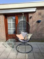 Comfortabele Hangstoel met Tafeltje, Tuin en Terras, Tuinstoelen, Ophalen of Verzenden, Gebruikt