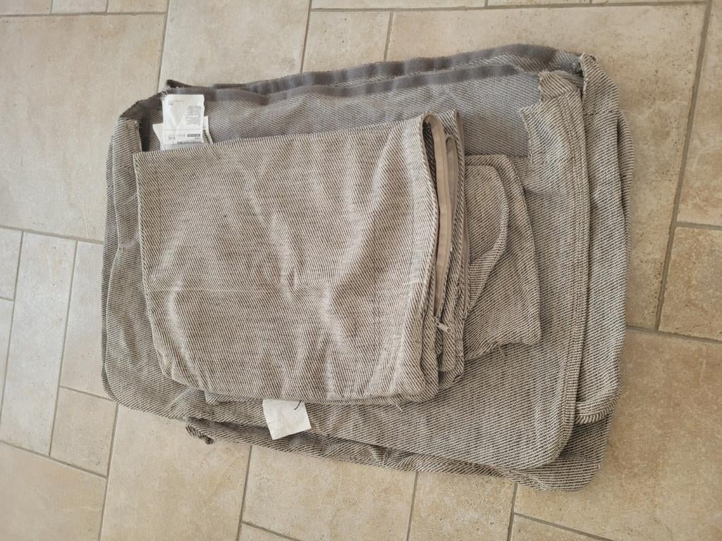 IKEA Söderhamn bankhoezen - Grijs/Beige, Huis en Inrichting, Banken | Bankstellen, Ophalen of Verzenden, Gebruikt, Stof