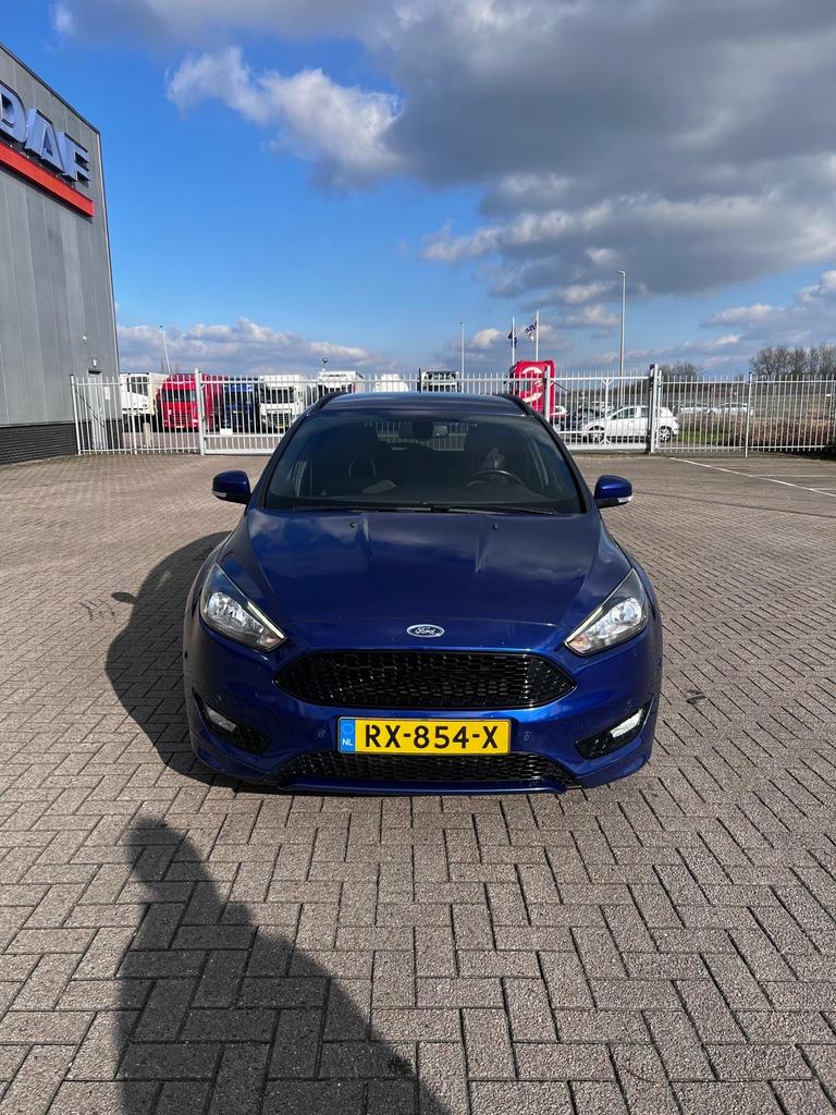 Ford Focus 1.0 Ecoboost 125pk 2018 Blauw, Auto's, Ford, 125 pk, Blauw, Origineel Nederlands, Handgeschakeld