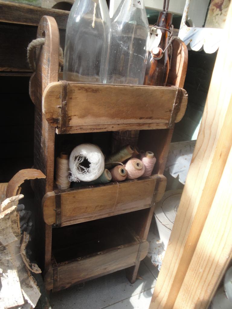 vakkenetagere geheel van hout, Antiek en Kunst, Curiosa en Brocante, Ophalen of Verzenden