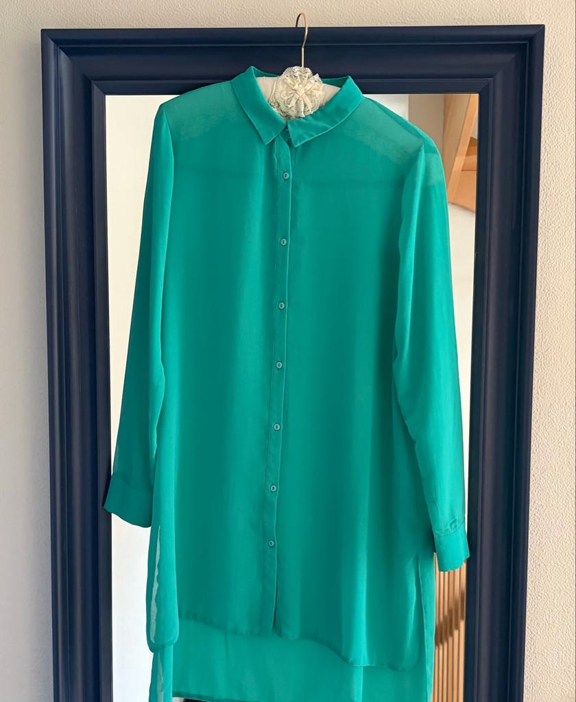 Norah Groene Blouse Maat 40, Ophalen of Verzenden, Zo goed als nieuw, Maat 38/40 (M), Groen
