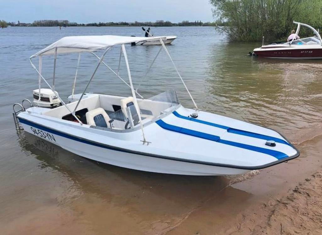 Speedboot - Johnson motor - funtube - waterski - wakeboard, Watersport en Boten, Speedboten, Ophalen, Gebruikt, Minder dan 70 pk