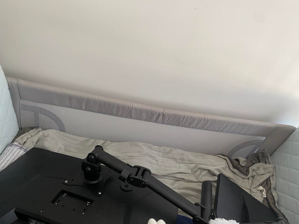 Bed hekje, 90 cm, Eenpersoons, Wit, Ophalen of Verzenden