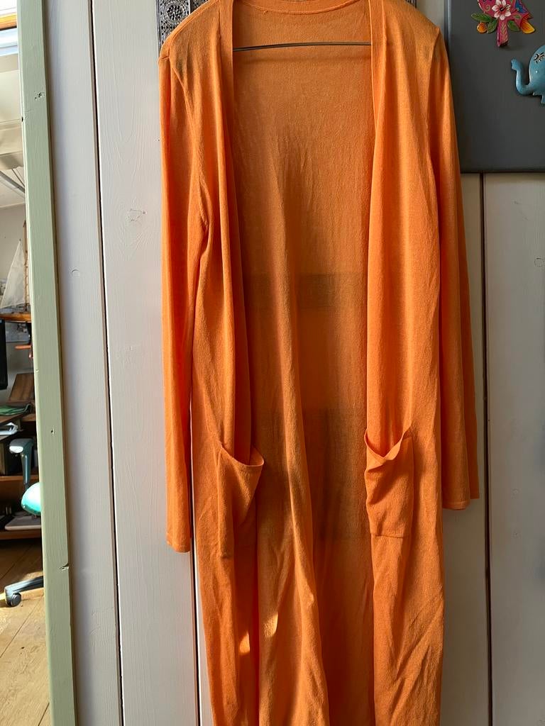 Oranje dun lang vest mt 40, Ophalen of Verzenden, Zo goed als nieuw, Maat 38/40 (M), Oranje