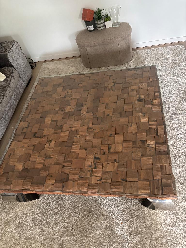 Salontafel, Ophalen, Gebruikt, Minder dan 50 cm, Rechthoekig