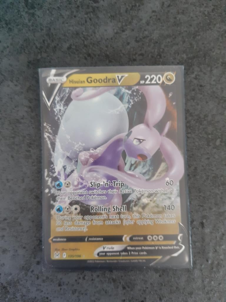 Hisuian Goodra V Pokémon Kaart (220 HP), Ophalen, Nieuw, Losse kaart