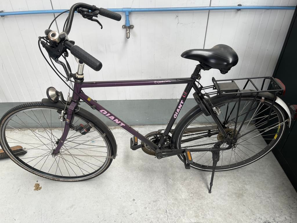 Giant herenfiets paars, Fietsen en Brommers, Ophalen of Verzenden, Gebruikt, Giant, Versnellingen