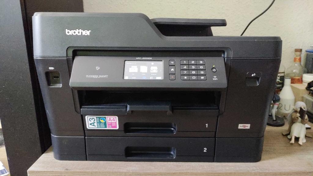 Brother Printer MFC-J6930DW Zwart, Computers en Software, Printers, Zo goed als nieuw, All-in-one, Inkjetprinter, Faxen, Kleur printen