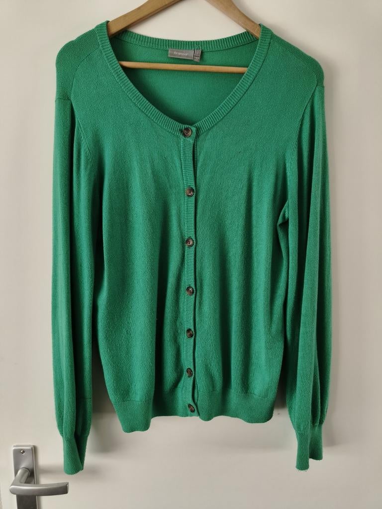 Fransa groen vest maat L extra lang, Kleding | Dames, Fransa, Maat 42/44 (L), Ophalen of Verzenden, Zo goed als nieuw