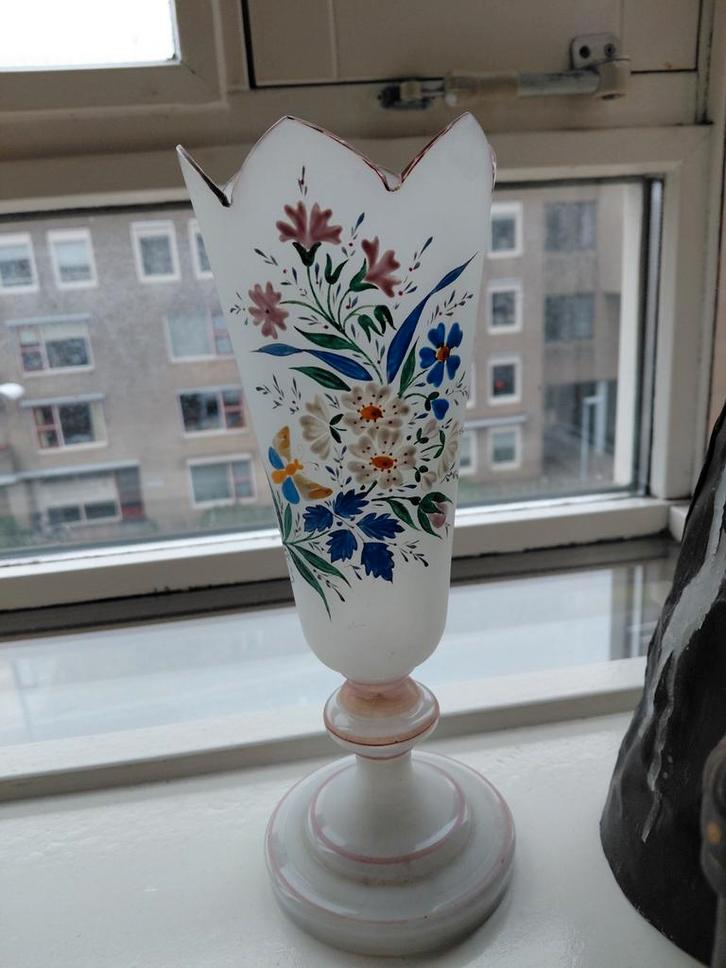 Jugendstil art nouveau vaas, Antiek en Kunst, Antiek | Glas en Kristal, Ophalen of Verzenden