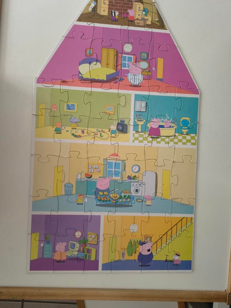 Peppa pig puzzel, Kinderen en Baby's, Speelgoed | Kinderpuzzels, Ophalen of Verzenden, Zo goed als nieuw