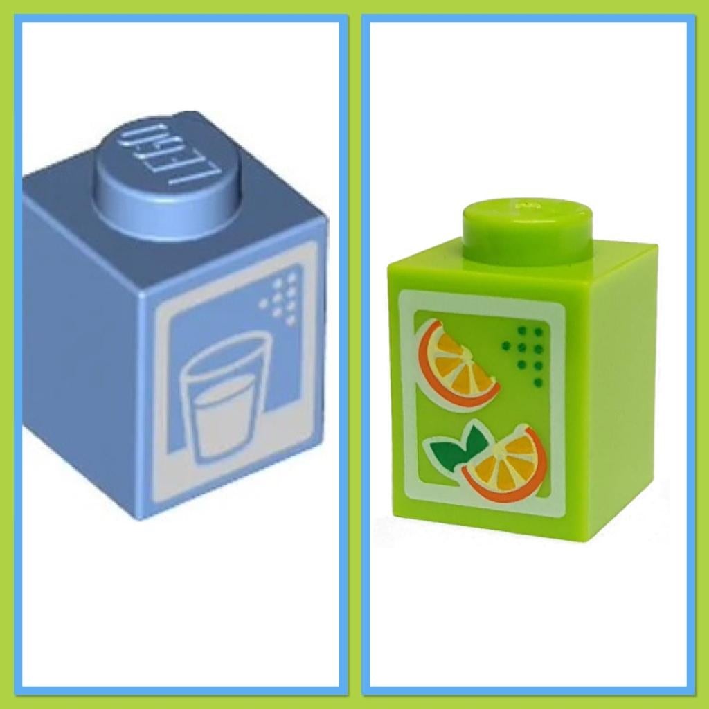 lego pakje melk (12) of sap (8), Ophalen of Verzenden, Nieuw, Accessoire, Lego