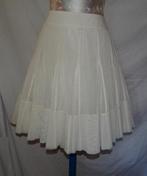 Leuke cremekleurige STEPS rok, Ophalen, Wit, Maat 42/44 (L), Knielengte