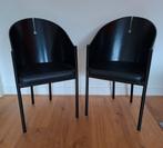 Set stoelen in de stijl van Driade King Costes fauteuil, Gebruikt, Twee, Zwart, Design
