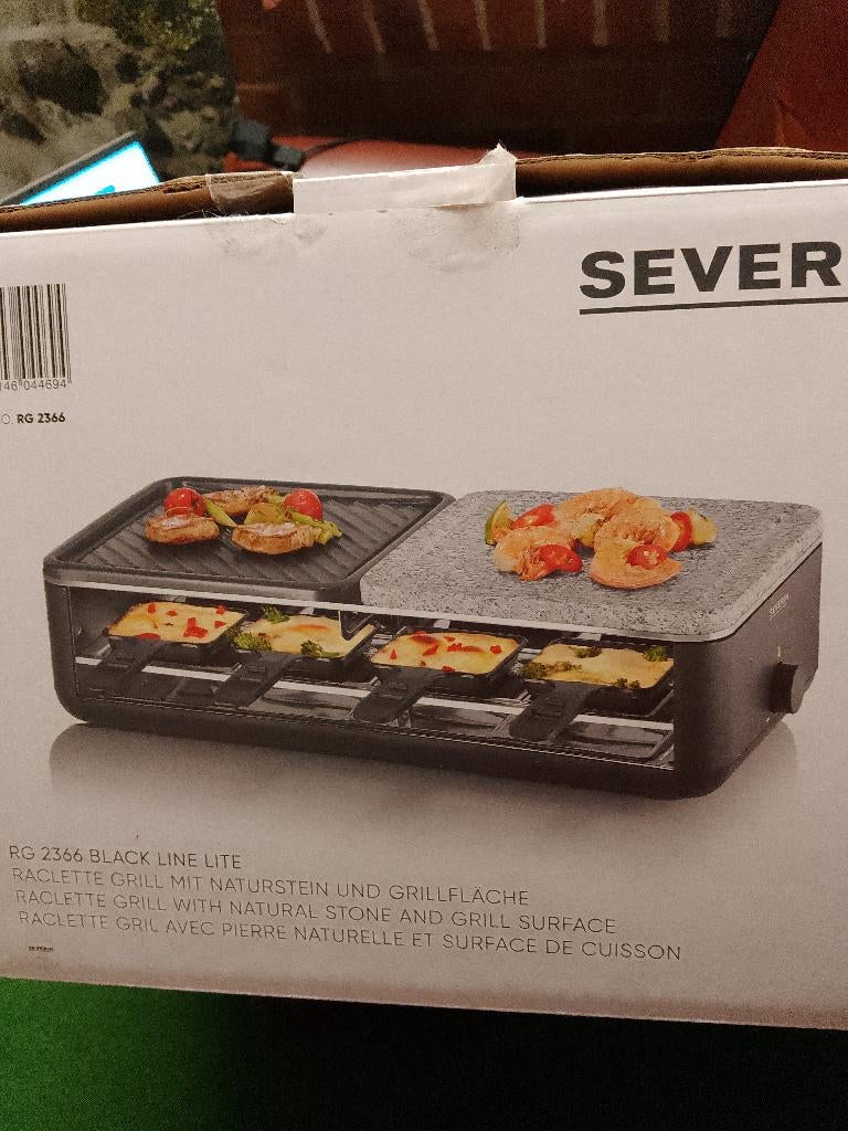 nieuwe raclette gourmet met natuursteen, Witgoed en Apparatuur, Gourmetstellen, Ophalen of Verzenden, Nieuw, 8 personen of meer