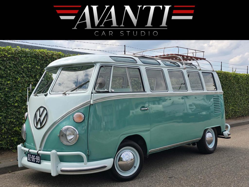 Volkswagen T1 TYPE 24 VW Microbus De Luxe Samba 50 PK OPEN P, Auto's, Oldtimers, Voorwielaandrijving, 8 stoelen, Handgeschakeld
