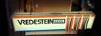 Vintage Vredestein banden lichtbak, lichtreclame, reclame., Verzamelen, Merken en Reclamevoorwerpen, Ophalen, Gebruikt, ., Lichtbak of (neon) lamp