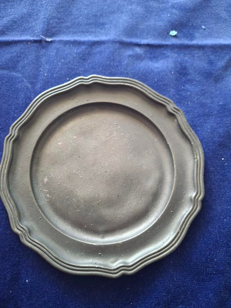 Klein tinnen bordje, Antiek en Kunst, Antiek | Tin, Ophalen of Verzenden