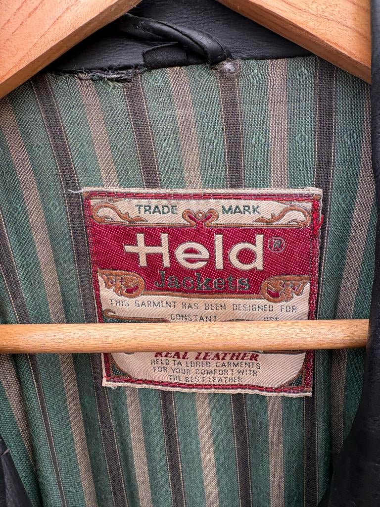 Held leren jas, Vintexworld, Overige maten, Ophalen of Verzenden, Grijs