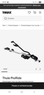 2x Thule ProRide 598 Dak Fietsendragers - Zo goed als nieuw, Auto diversen, Ophalen, 1 fiets, Zo goed als nieuw, Dakdrager