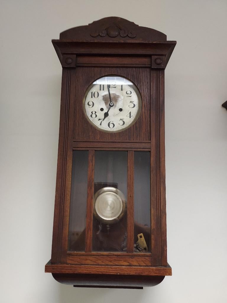 Bimbam Regulateur in eiken kast, te dateren ca. 1930., Ophalen