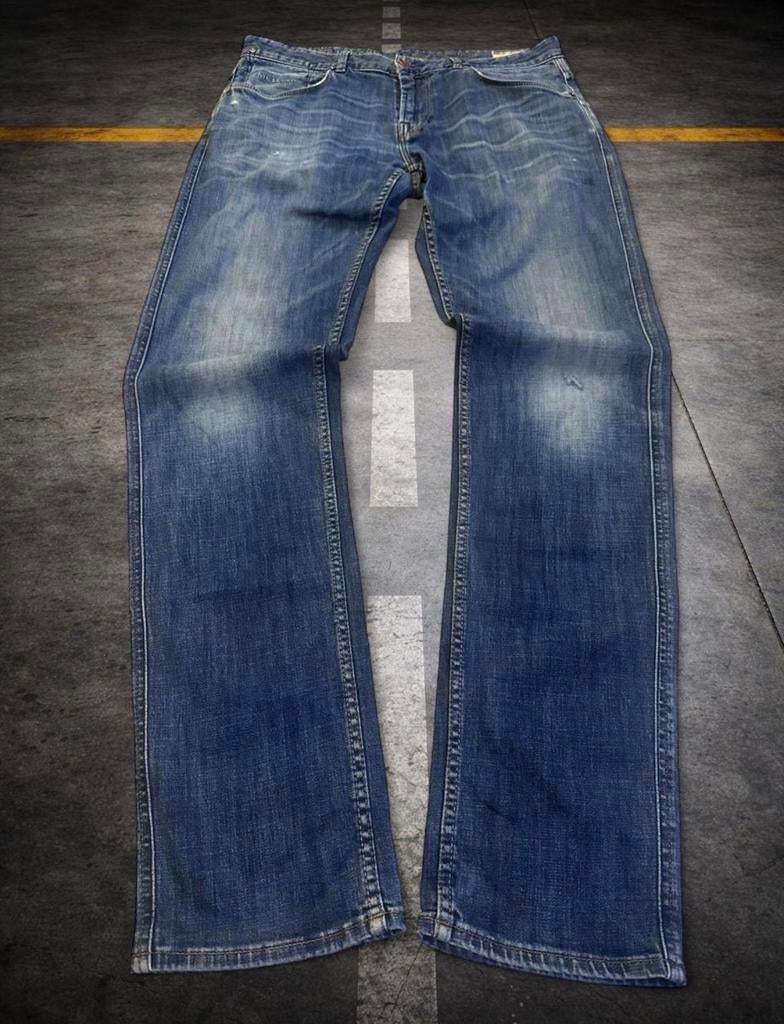 PME Legend Slim Fit Jeans 34x36 Vintage Distressed, Ophalen of Verzenden, Zo goed als nieuw, Blauw, W33 - W34 (confectie 48/50)