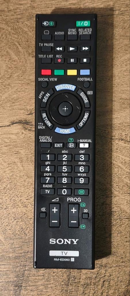 Sony RM-ED060 TV afstandsbediening, Ophalen of Verzenden, Gebruikt, Origineel, Tv