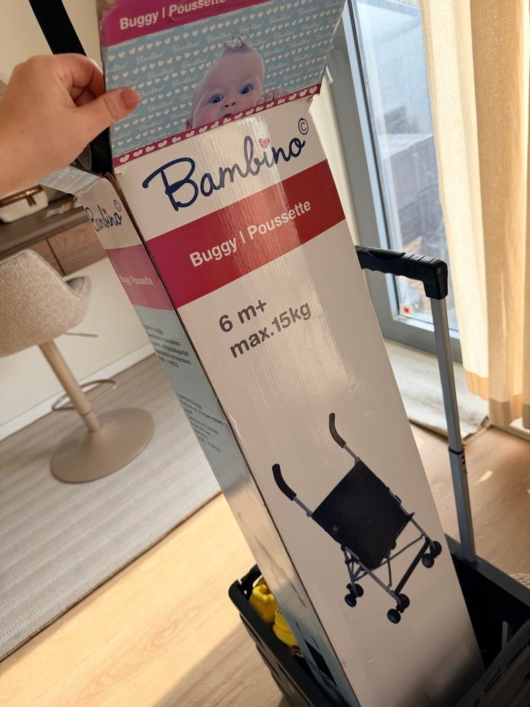 Bambino buggy zwart, Kinderen en Baby's, Buggy's, Ophalen, Gebruikt, Overige merken