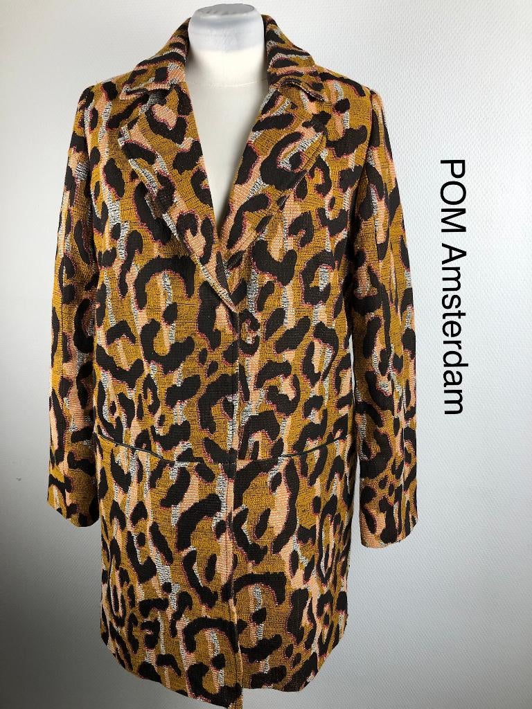 POM Amsterdam Jas  (mt: 42) 4,2/9021, Kleding | Dames, Jassen | Zomer, Nieuw, Maat 42/44 (L), Blauw, Ophalen of Verzenden