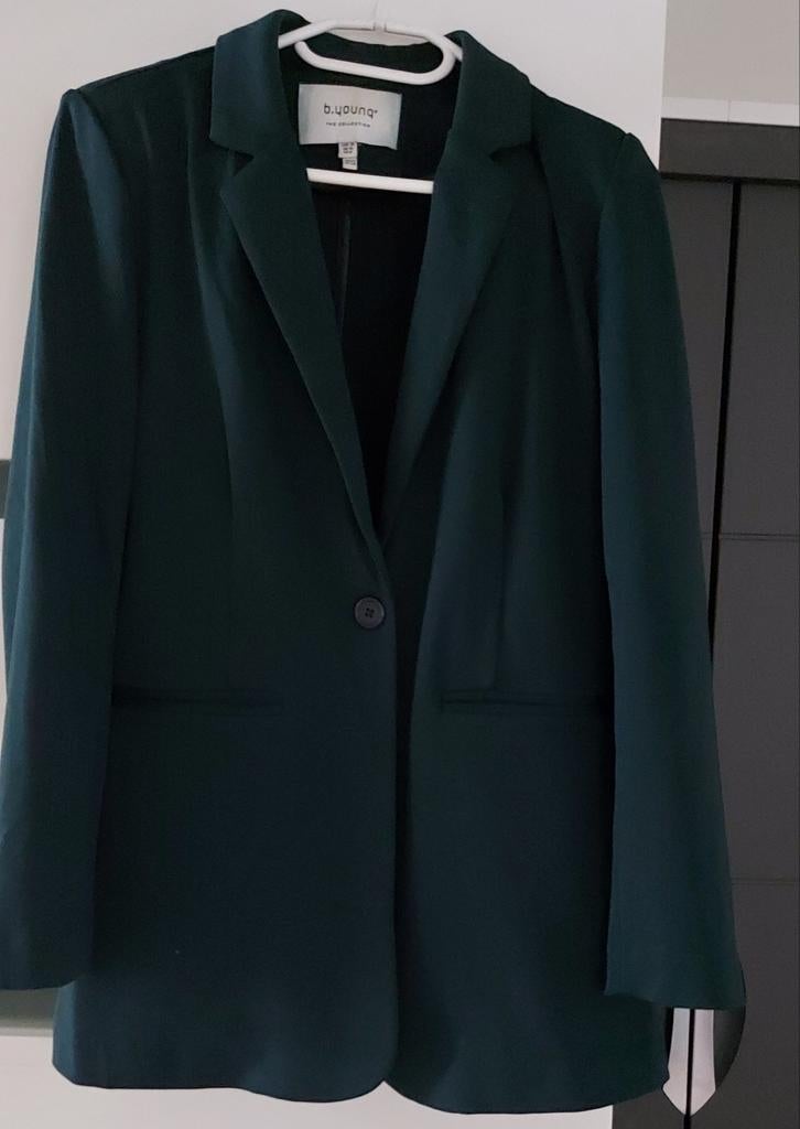 Donkergroen colbertje (dames), Kleding | Dames, Ophalen of Verzenden, Zo goed als nieuw, Jasje, Maat 36 (S)