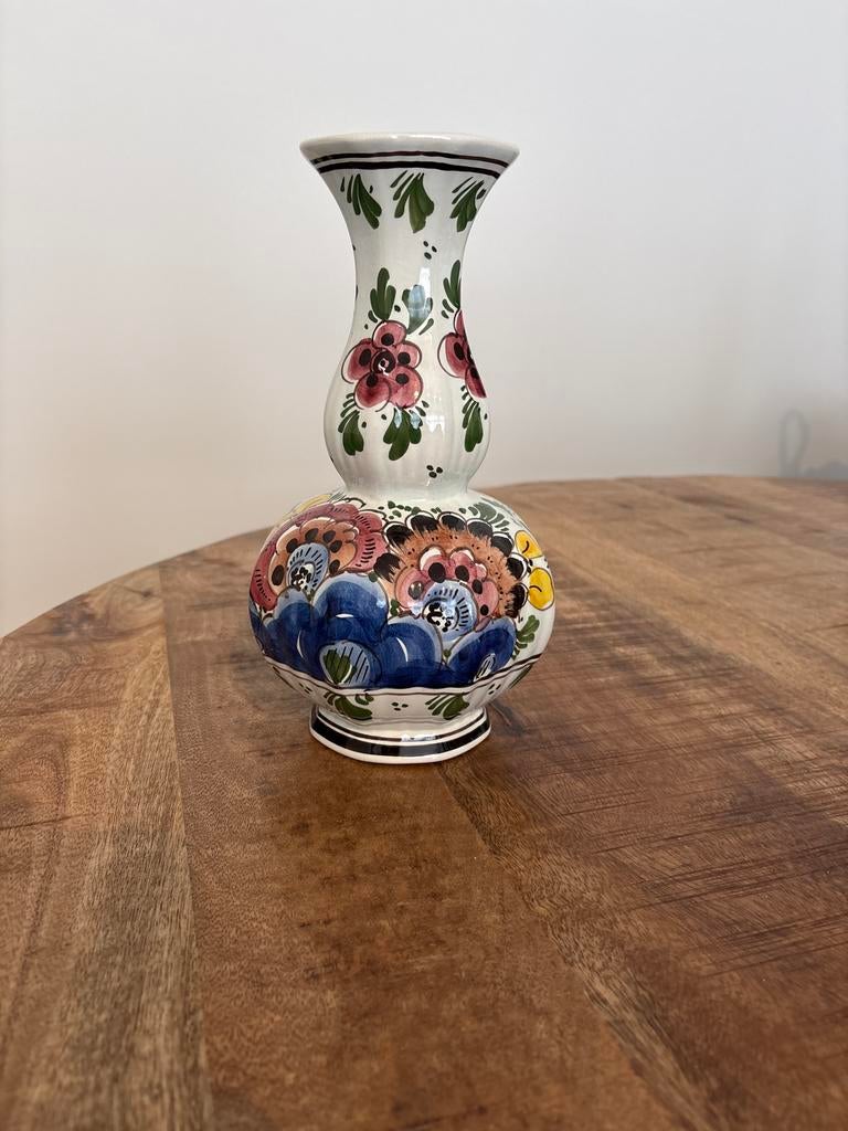 Handgeschilderde Delftse vaas, Ophalen of Verzenden