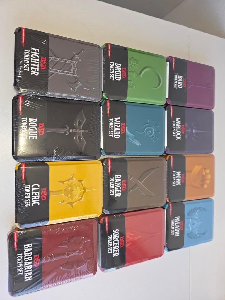 D&D token sets, 12 nieuw en 1 geopend, Ophalen of Verzenden