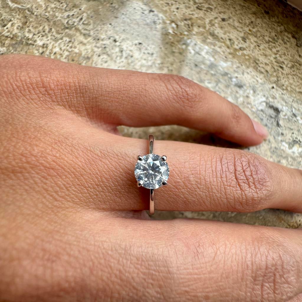 Verlovingsring 14K, Natuurlijk Diamant 1,01CT *NIEUW*, Sieraden, Tassen en Uiterlijk, Ringen, Nieuw, Ophalen of Verzenden, 17 tot 18