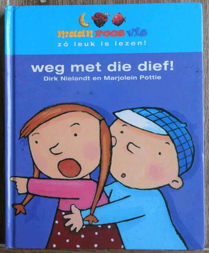 Maan Roos Vis - weg met die dief - AVI 1 - Groep 3, Ophalen of Verzenden, Zo goed als nieuw, Dirk Nielandt, Fictie algemeen
