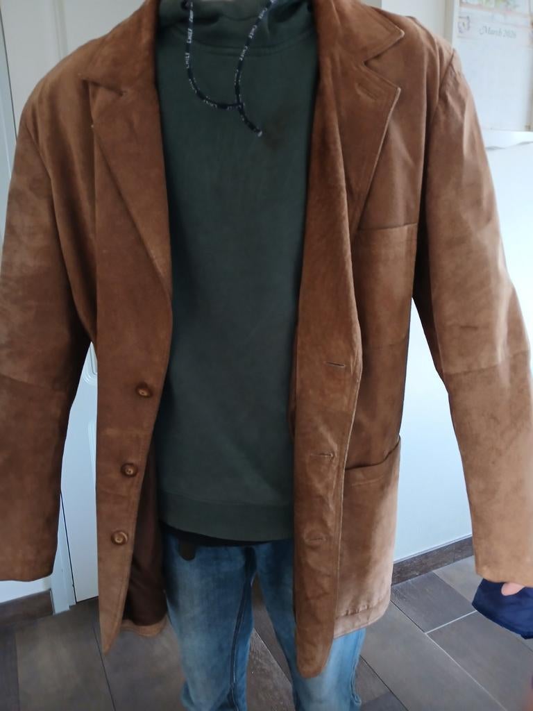 Suède herenjas., Kleding | Heren, Ophalen, Bruin