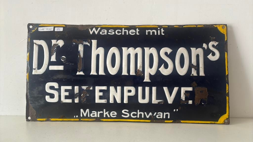 Reclame bord emaille, Antiek en Kunst, Antiek | Emaille, Ophalen of Verzenden