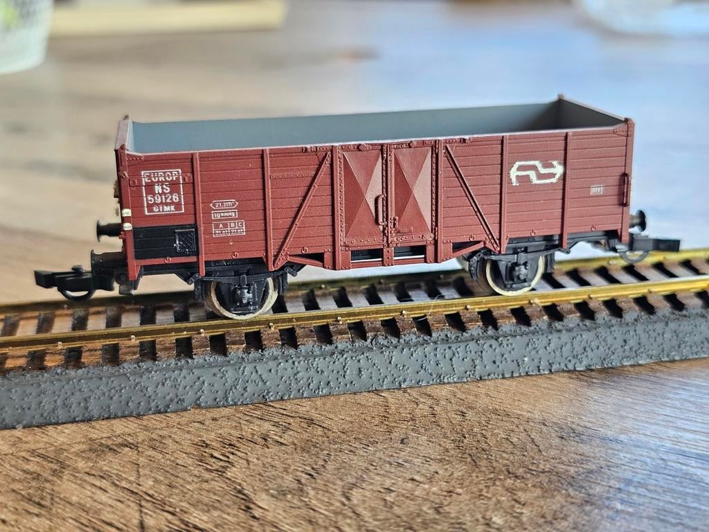 Modeltrein Ho piko NS kolenwagen,  wagon, evt 3x, Hobby en Vrije tijd, Gelijkstroom, Wagon, NS, Piko