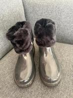 Nieuwe transparant/zwarte winterlaarzen met bontrand - Maat, Verzenden, Nieuw, Zwart, Lage of Enkellaarzen