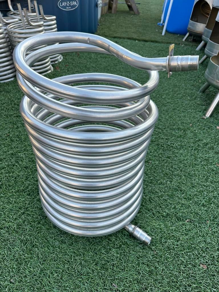 32mm RVS Warmtewisselaar / Spiraal Koeler / Dompelspiraal, Ophalen of Verzenden, Zo goed als nieuw