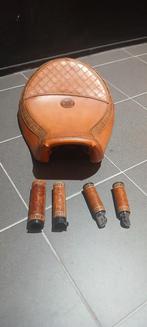 Zadel, handvaten en voetsteps leer handgemaakt voor Dyna', Ophalen of Verzenden