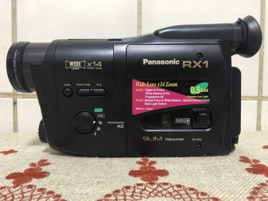 Camcorder Panasonic NV-RX1 - VHS-C - Draagtas, Ophalen, VHS-C of SVHS-C, Overige typen