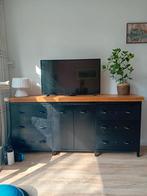 Zwart dressoir h:93cm, b:200cm, d:44cm, Ophalen, Gebruikt, 25 tot 50 cm