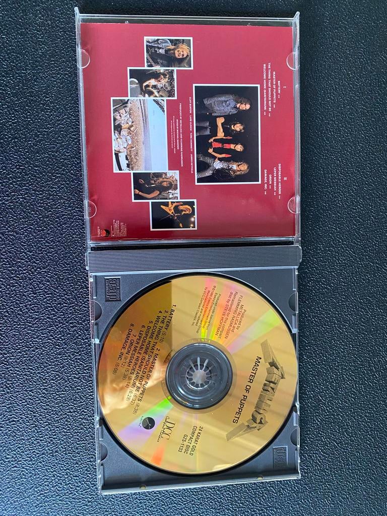 Metallica - Master of Puppets - 24 Karaat Gouden CD, Ophalen of Verzenden, Zo goed als nieuw