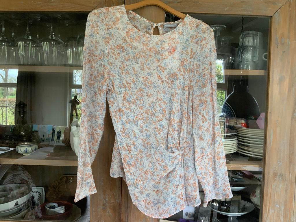 Dorothy Perkins Bloes met bloemenprint en overslagdetail, Kleding | Dames, Ophalen of Verzenden, Zo goed als nieuw, Maat 38/40 (M)