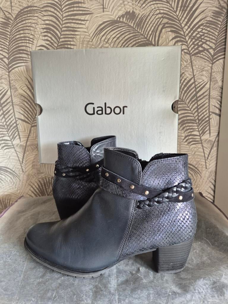 Gabor enkellaarsjes mt 5.5(38.5) zgan, Kleding | Dames, Schoenen, Blauw, Lage of Enkellaarzen, Gabor, Ophalen of Verzenden