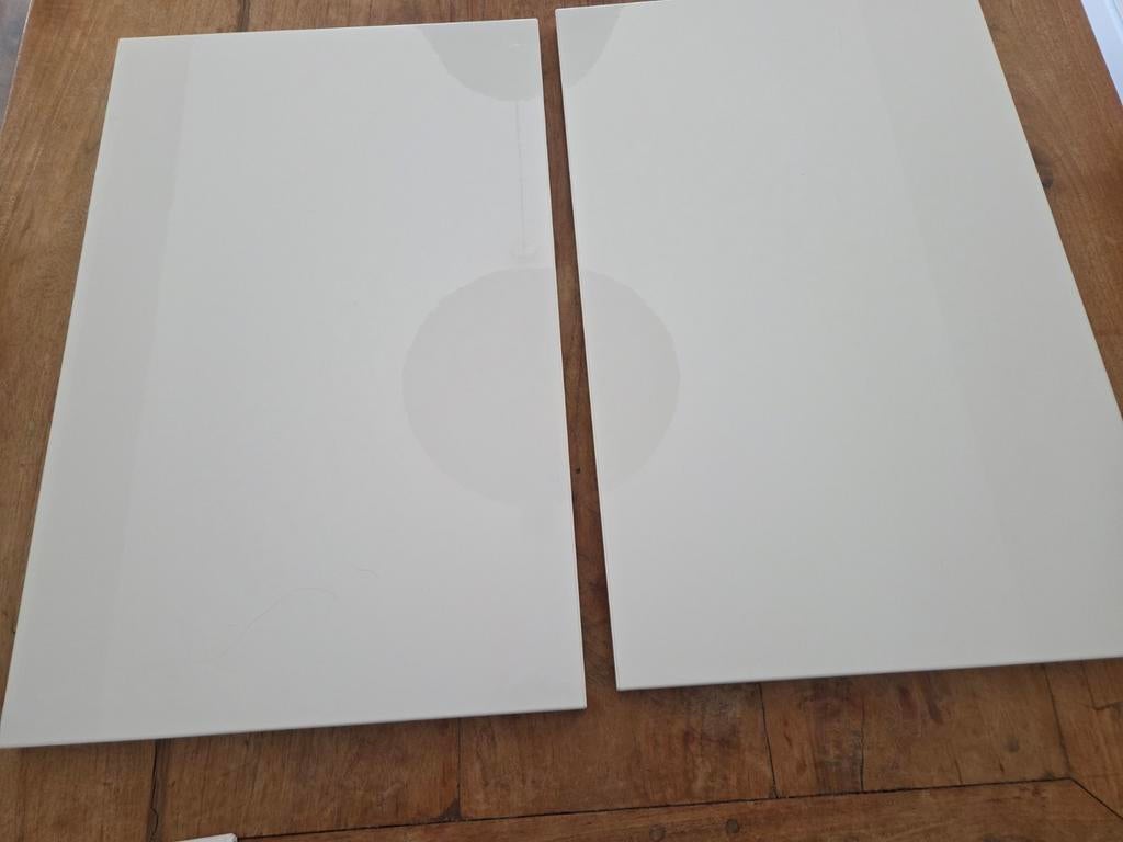 Besta deuren Selsviken Ikea hoogglans wit 2 stuks, Ophalen, Zo goed als nieuw