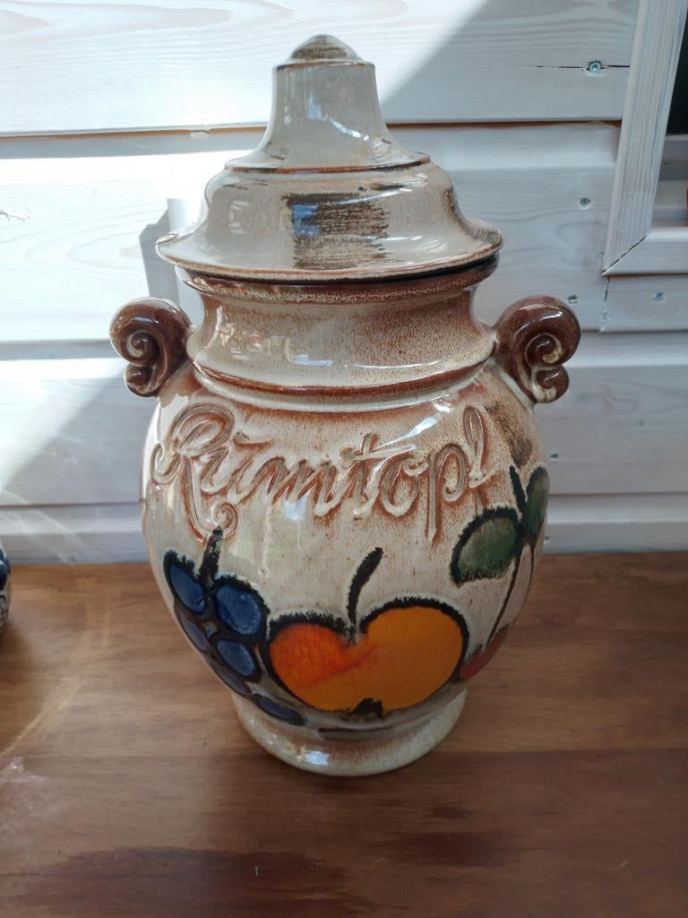 Vintage Rumtopf West-Duitsland - Aardewerk Pot, Ophalen of Verzenden
