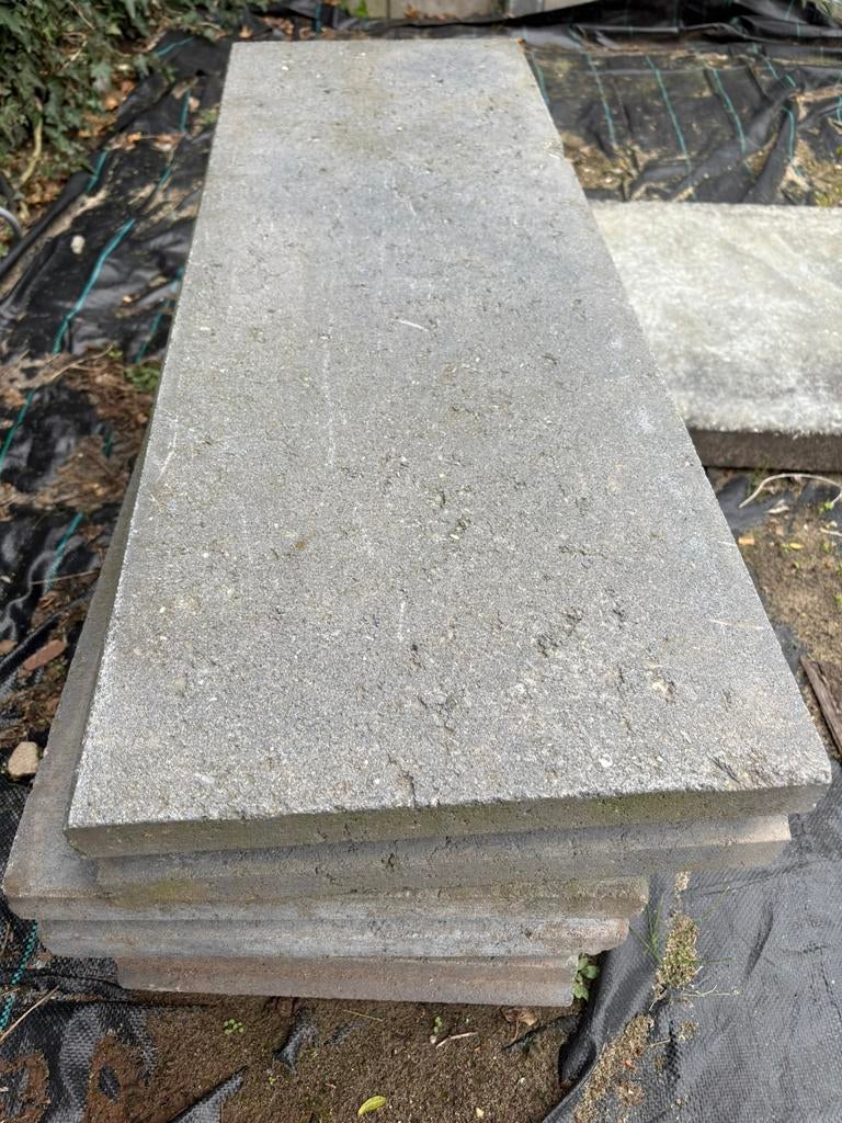 4 Opsluitbanden antraciet 100  x 35 x 10 cm, Tuin en Terras, Bielzen en Borders, Ophalen, 100 tot 200 cm, Overige typen, Zo goed als nieuw