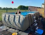 intex zwembad 549 x 274 x 132 cm  met warmtepomp, Tuin en Terras, Zwembaden, Gebruikt, 200 tot 300 cm, Rechthoekig, Ophalen