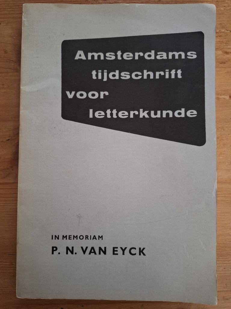 In memoriam P.N. Van Eyck	Amsterd. tijdsch. letterk. 1954, Boeken, Ophalen of Verzenden, Gelezen